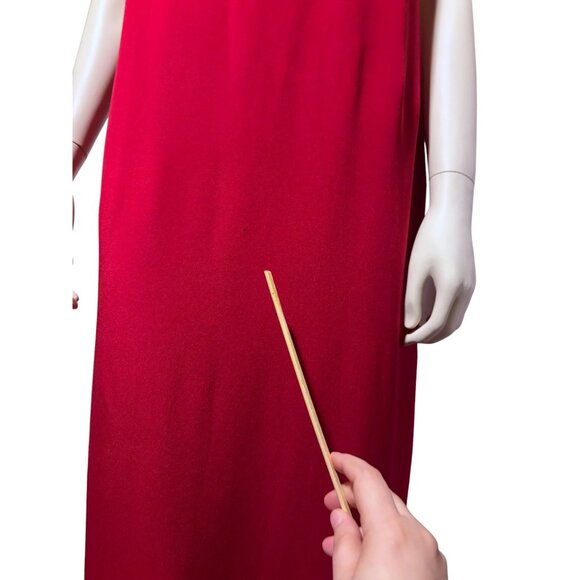 VTG Talbots Silk Maxi Dress 10 Classic Cocktail Holiday Minimalist 100% Silk - Picture 9 of 9